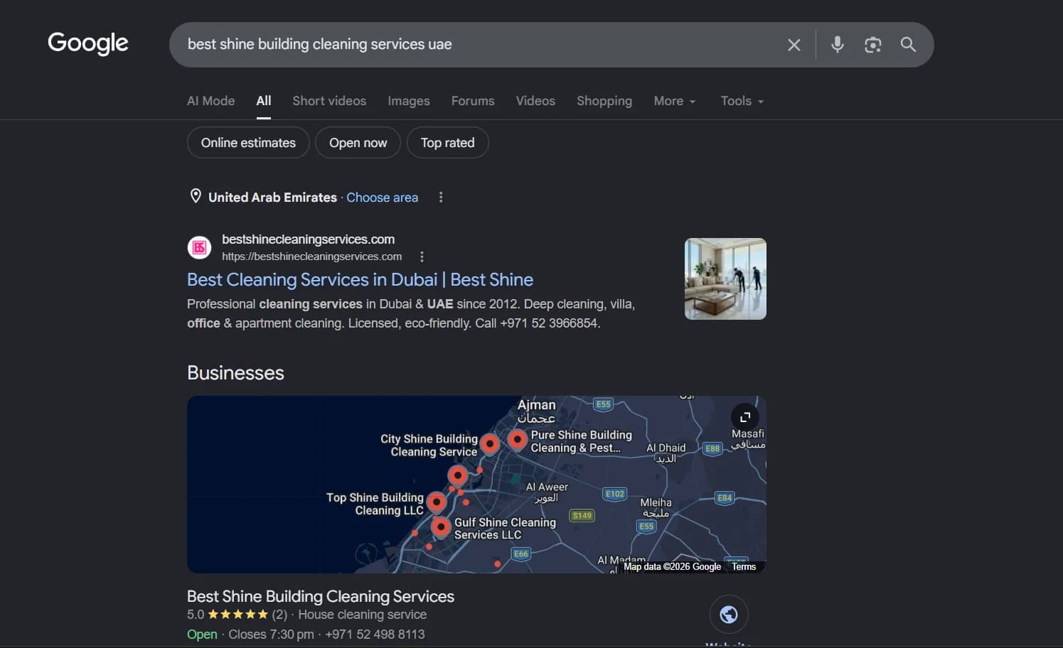 Best Shine Building Cleaning Services Google Search Ranking Proof